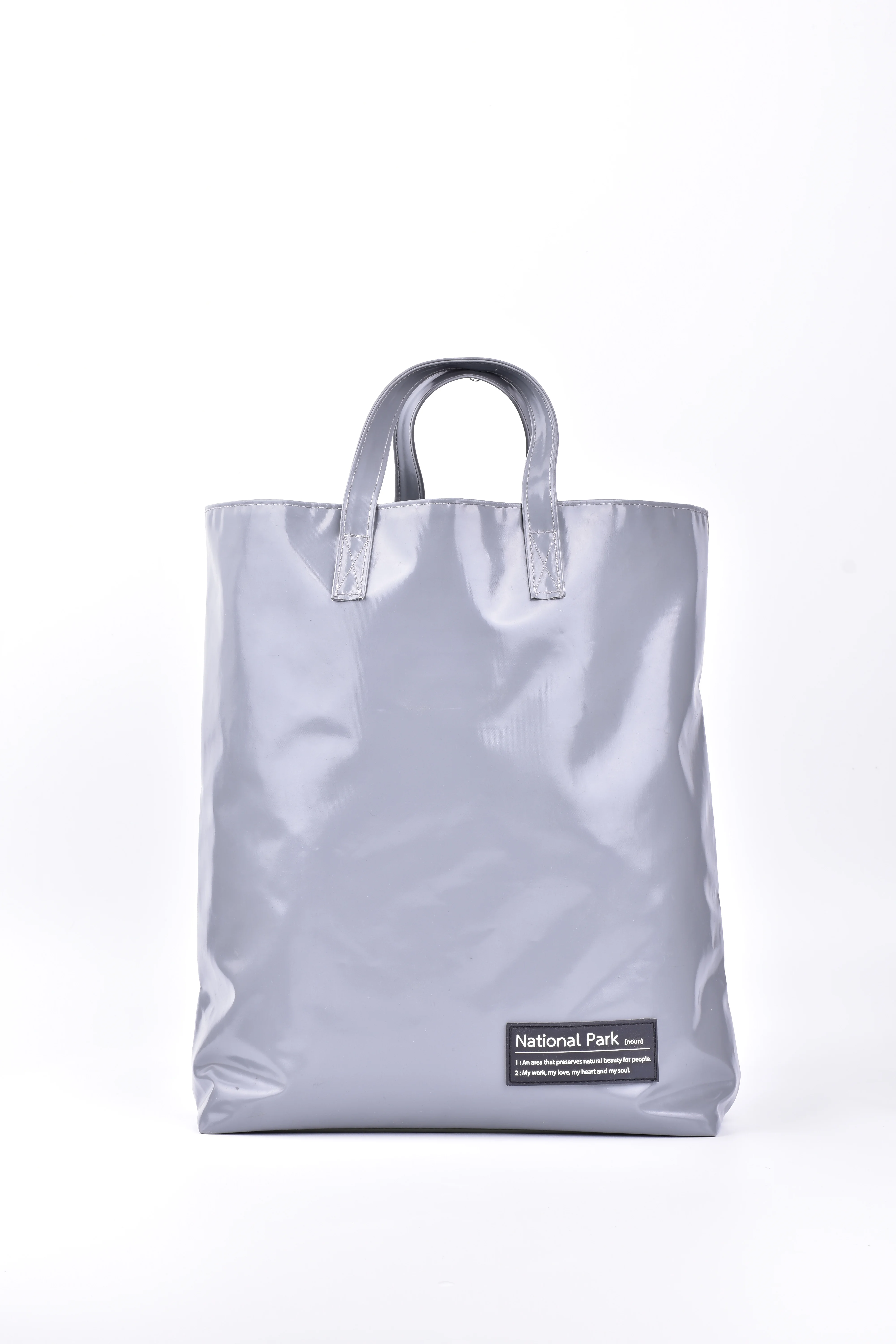 ถุงผ้าใบช้อปปิ้ง-TOTE-GRY-GRN - ถุงผ้าใบช้อปปิ้ง-TOTE-GRY-GRN